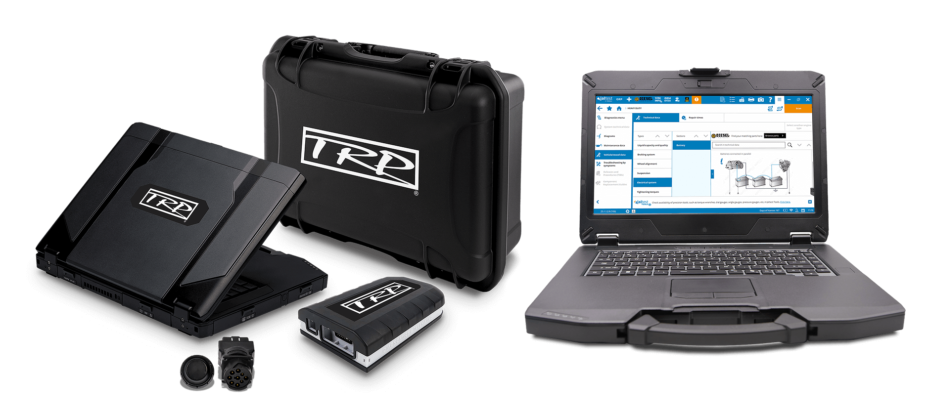 TRP Diagnostic Pro kits can be purchased from Kenworth and Peterbilt dealers, as well as TRP stores and Paccar Parts' Online Parts Counter.