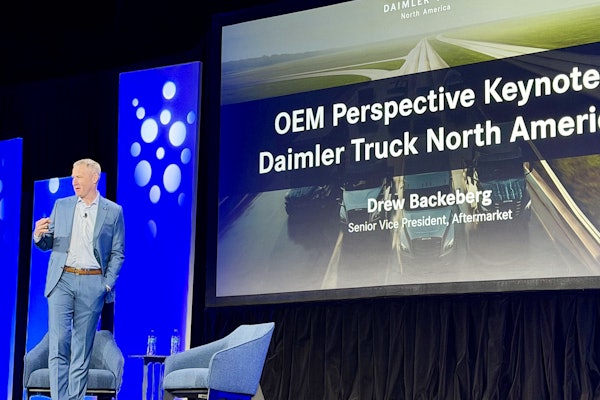 Drew Backeberg, senior vice president of the aftermarket for Daimler Truck North America, sees some rays of hope for 2026.