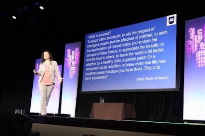 Noelle Russell talked about strategies to successfully implement AI in the heavy-duty aftermarket at Heavy Duty Aftermarket Week on Jan. 20, 2026, in Grapevine, Texas.