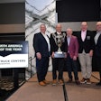 Bergey's Truck Centers of Souderton, Penn., was named Mack Trucks 2025 Dealer of the Year. Mack Trucks President Jonathan Randall, left, presented the award to Mark Bergey, CEO of Bergey's Truck Centers; along with Stephen Roy, president of Mack; Jim Gavaghan, Bergey's Commercial Group president; and Dean Bestwick, Mack regional vice president, northeast.