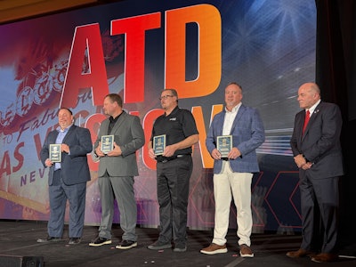 Honorees of the new ATD Excellence in Service Award are recognized Tuesday during the opening general session at the 2026 ATD Show in Las Vegas.