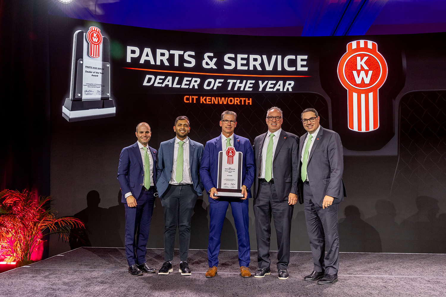 CIT Trucks was named the 2025 Kenworth Parts & Service Dealer of the Year.