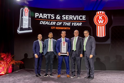 CIT Trucks was named the 2025 Kenworth Parts & Service Dealer of the Year.