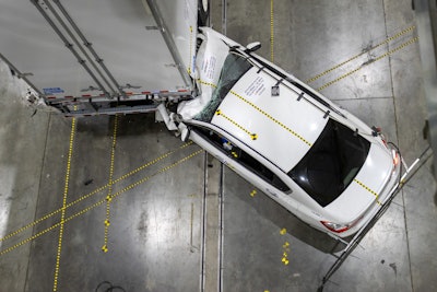 The IIHS-Stoughton evaluation tested a 30% overlap rear impact.