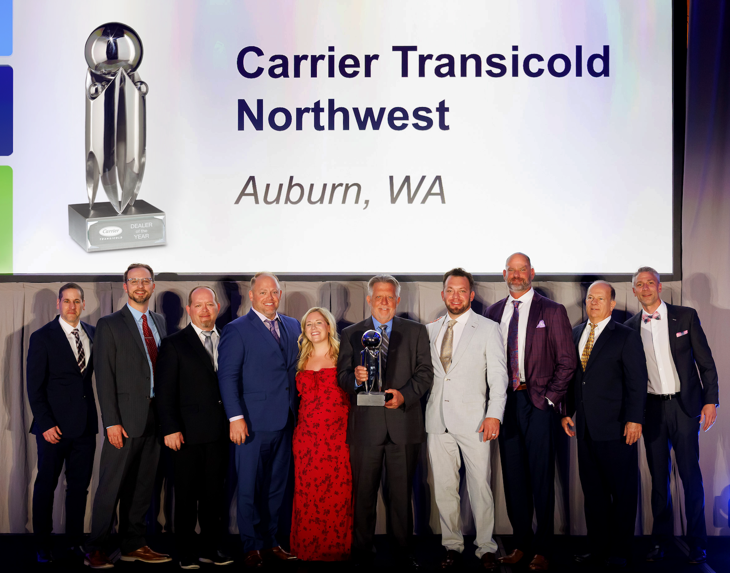 Carrier Transicold Northwest of Auburn, Wash., was named the 2025 Dealer of the Year for the United States and Canada by Carrier Transicold.