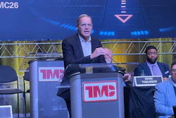 ATA's Chris Spear addresses attendees at the assocations' 2026 Technology & Maintenance Council Annual Meeting in Nashville.