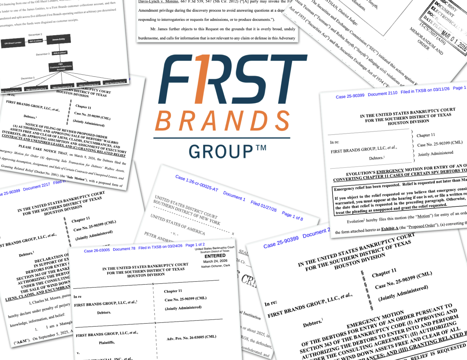 Legal filings detail prosecutors' and others' allegations against Patrick and Edward James and other First Brands Groups executives.