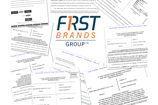 Legal filings detail prosecutors' and others' allegations against Patrick and Edward James and other First Brands Groups executives.