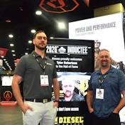 Robertson (right) with Howes President Robert Howes II at the company booth in North Wing of th Kentuck Convention Center, with MATS ongoing through Saturday.