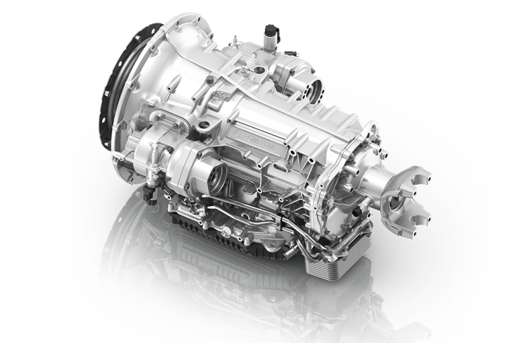 ZF's eight-speed PowerLine automatic transmission is now available on the Freightliner M2 106 Plus.