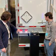 Truck-Lite demonstrates its trailer backup safety system.