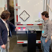Truck-Lite demonstrates its trailer backup safety system.