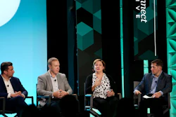 One of the sessions was a Heavy Truck State of the Industry report with, from left, David Bell, president of ATD; Peter O'Hagan, president of Nova Enterprises Limited; Lynda Kohler, CFO, Utility Trailers of Texas; and Justin Falk, CDK vice president of market intelligence.