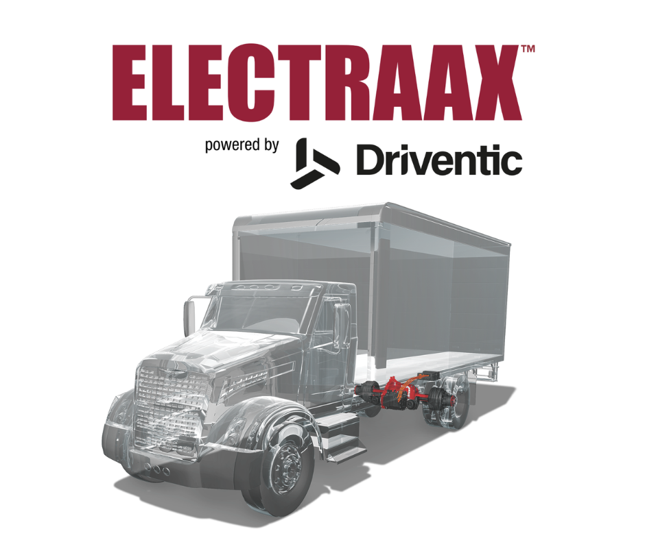 The Electraax electric drive axle is engineered for medium duty applications.