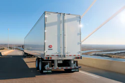 Great Dane Champion Dry Van Crossing Bridge