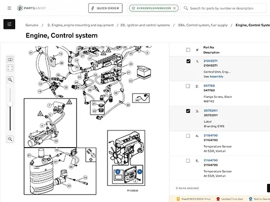 Mack Trucks released a new design of its Mack PartsASIST platform on Monday.