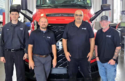 Team ~~~VN4~~~ from Bruckner's Truck & Equipment in Dallas is bound for Sweden as part of the Volvo Trucks tech championships.