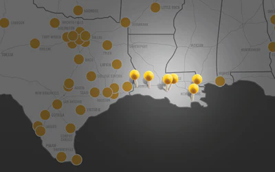A look at the new locations added to the Rush Truck Centers' footprint.