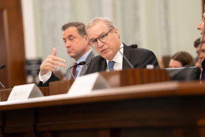 American Trucking Associations President and CEO Chris Spear speaks to a Senate subcommittee on Tuesday.