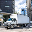 Box Truck On City Street