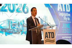 Sen. Bernie Moreno (R-Ohio) speaks during the 2026 ATD Legislative Fly-in last month in Washington D.C.