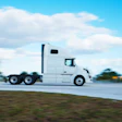 Tractor Isolated On Highway