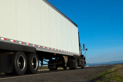 Trailer And Truck On Road
