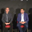 From left: Rob Allerton, MEMA; Dirk Wohltmann, ZF; Dan Forthoffer, Phillips Innovations; and Mohammed Fatouraie, Bosch; speak during the real-world supplier panel discussion Wednesday at MEMA's Commercial Vehicle Outlook Conference.