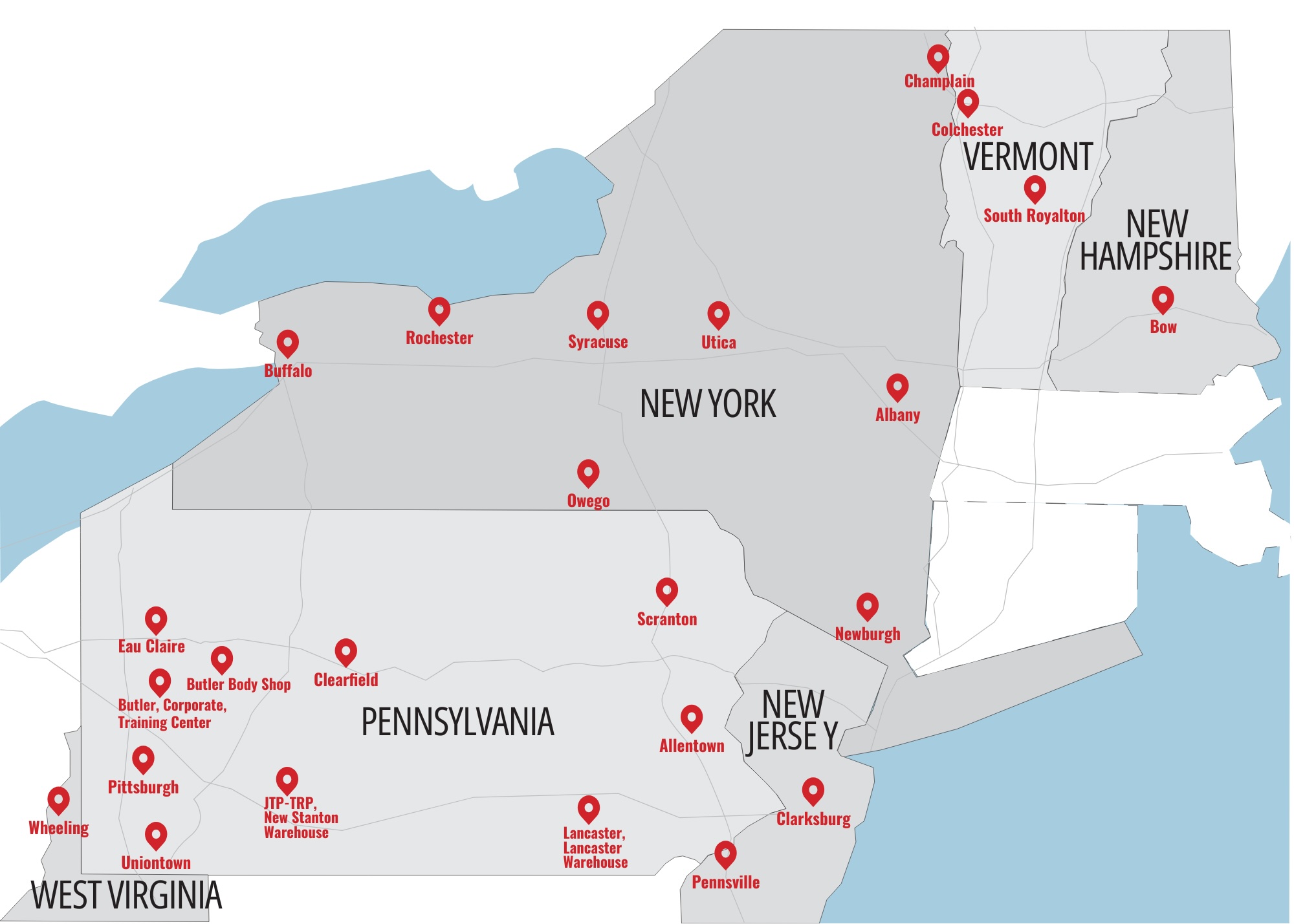 Hunter Truck now has 28 total locations in the Northeast.