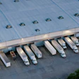 Trailers At Warehouse From Above