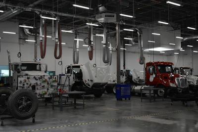 The diesel work space at Universal Technical Institute-Atlanta.