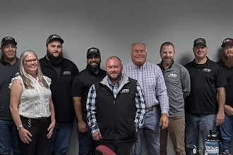 The first cohort of Advantage Truck Group's leadership program are, from left, Jesse Negron, Monica Harrington, Conner Battistoni, Stephen Ramos, John Hulten, Kevin Homes, Michael Ramian, Derek Mason and Aaron Graves.