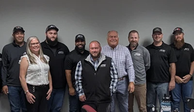 The first cohort of Advantage Truck Group's leadership program are, from left, Jesse Negron, Monica Harrington, Conner Battistoni, Stephen Ramos, John Hulten, Kevin Homes, Michael Ramian, Derek Mason and Aaron Graves.