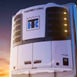 Thermo King refrigerated transport trailer photographed at sunset with illuminated cooling unit