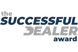 The Successful Dealer Award logo in navy blue and gray with italicized typography
