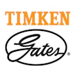 Timken Gates logo with gold text and black oval emblem