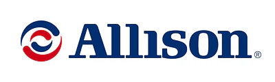 Allison Transmission logo featuring red and blue circular symbol with navy text