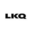 LKQ Corporation black and white wordmark logo