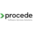 Procede logo with green chevron icon and black text, tagline Software Services Solutions
