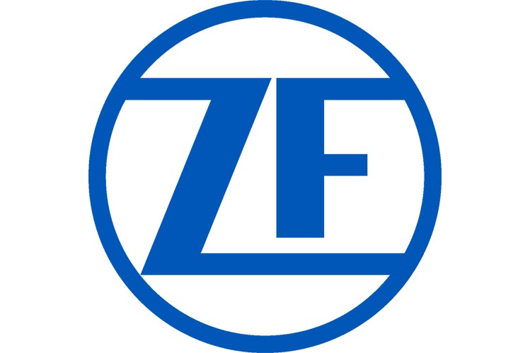 ZF Friedrichshafen AG blue circular logo with stylized ZF letters